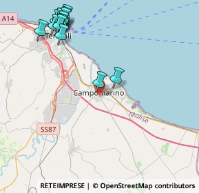 Mappa Via Alessandro Volta, 86042 Campomarino CB, Italia (5.54786)