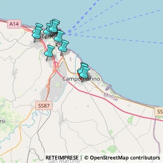 Mappa Via Alessandro Volta, 86042 Campomarino CB, Italia (4.44231)