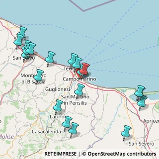 Mappa Via Alessandro Volta, 86042 Campomarino CB, Italia (21.043)