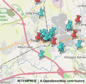 Mappa Via Andrea Bacci, 00011 Tivoli RM, Italia (1.755)