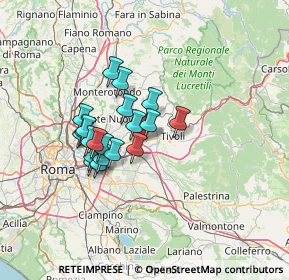 Mappa Via Andrea Bacci, 00011 Tivoli RM, Italia (11.026)