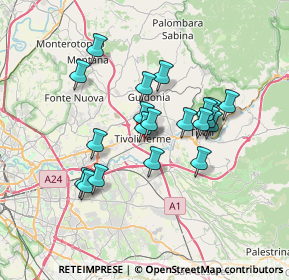 Mappa Via Andrea Bacci, 00011 Tivoli RM, Italia (6.2655)