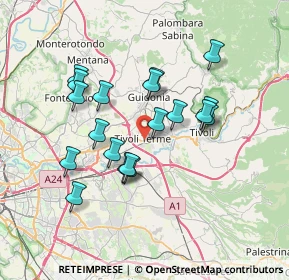 Mappa Via Andrea Bacci, 00011 Tivoli RM, Italia (6.70579)