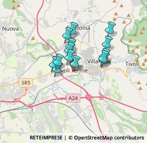 Mappa Via Andrea Bacci, 00011 Tivoli RM, Italia (2.65357)