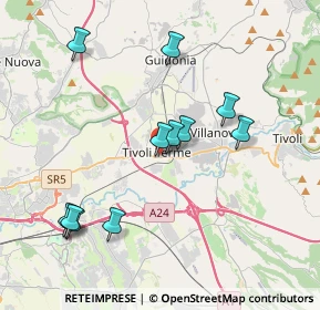 Mappa Via Andrea Bacci, 00011 Tivoli RM, Italia (4.06909)
