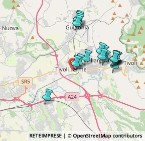 Mappa Via Andrea Bacci, 00011 Tivoli RM, Italia (3.75632)