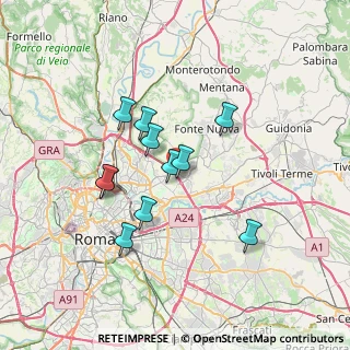 Mappa Via Enrico Tullio Liebman, 00156 Roma RM, Italia (6.21)