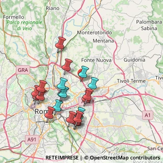 Mappa Via Enrico Tullio Liebman, 00156 Roma RM, Italia (8.189)