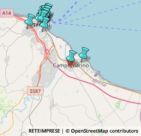 Mappa Via Molise, 86042 Campomarino CB, Italia (5.50714)