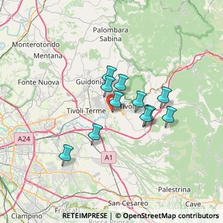 Mappa Via Emilia, 00010 Tivoli RM, Italia (5.55455)