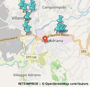 Mappa Via Emilia, 00010 Tivoli RM, Italia (1.24667)