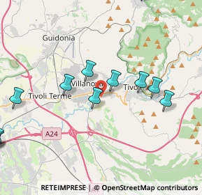 Mappa Via Emilia, 00010 Tivoli RM, Italia (5.37667)