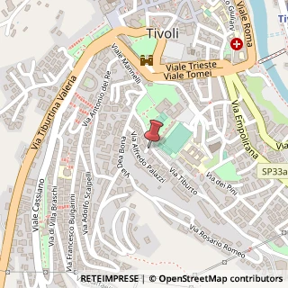 Mappa Via Tiburto, 48, 00019 Tivoli, Roma (Lazio)