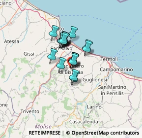 Mappa Via Massangioli, 86036 Montenero di Bisaccia CB, Italia (8.1885)