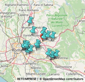 Mappa Via Grazia Deledda, 00011 Tivoli RM, Italia (11.724)