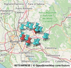 Mappa Via Grazia Deledda, 00011 Tivoli RM, Italia (9.5365)