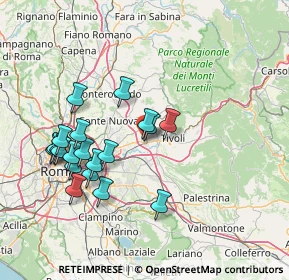 Mappa Via Grazia Deledda, 00011 Tivoli RM, Italia (15.7185)