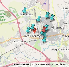 Mappa Via Grazia Deledda, 00011 Tivoli RM, Italia (1.43375)