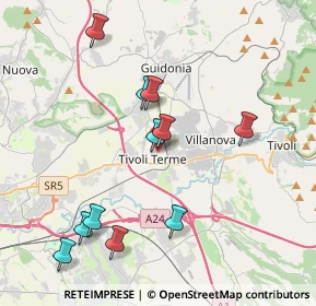 Mappa Via Grazia Deledda, 00011 Tivoli RM, Italia (4.24182)