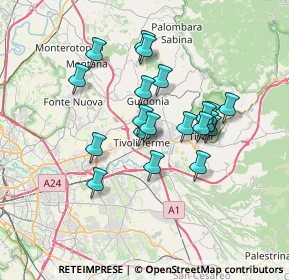 Mappa Via Grazia Deledda, 00011 Tivoli RM, Italia (6.1095)