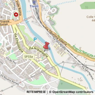 Mappa Via Acquaregna, 175, 00019 Tivoli, Roma (Lazio)