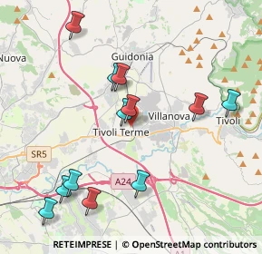 Mappa Via Orazio, 00011 Tivoli RM, Italia (4.50167)