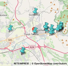Mappa Via Orazio, 00011 Tivoli RM, Italia (4.875)
