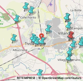 Mappa Via Orazio, 00011 Tivoli RM, Italia (2.5655)