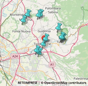 Mappa Via Orazio, 00011 Tivoli RM, Italia (6.53083)