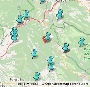 Mappa Localita' Le Prata, 00020 Rocca Canterano RM, Italia (10.3485)