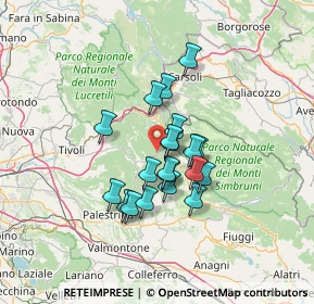 Mappa Localita' Le Prata, 00020 Rocca Canterano RM, Italia (10.4)