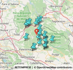 Mappa Localita' Le Prata, 00020 Rocca Canterano RM, Italia (10.469)