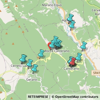 Mappa Localita' Le Prata, 00020 Rocca Canterano RM, Italia (1.99091)
