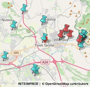 Mappa Via Evaristo Petrocchi, 00011 Tivoli RM, Italia (5.337)