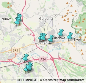 Mappa Via Evaristo Petrocchi, 00011 Tivoli RM, Italia (4.19385)