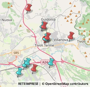 Mappa Via Evaristo Petrocchi, 00011 Tivoli RM, Italia (4.20091)