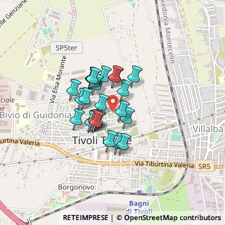 Mappa Via Evaristo Petrocchi, 00011 Tivoli RM, Italia (0.288)