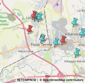 Mappa Via Evaristo Petrocchi, 00011 Tivoli RM, Italia (2.82643)