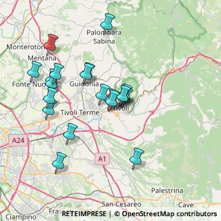 Mappa Via Nazionale Tiburtina, 00010 Roma RM, Italia (7.4075)