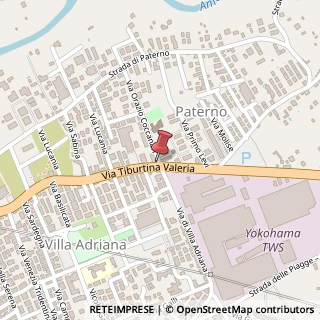 Mappa Via Nazionale Tiburtina, 112, 00019 Tivoli, Roma (Lazio)