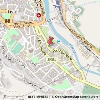 Mappa Via Acquaregna, 119, 00019 Tivoli, Roma (Lazio)
