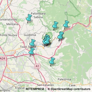 Mappa Via Aniene, 00019 Tivoli RM, Italia (4.61857)