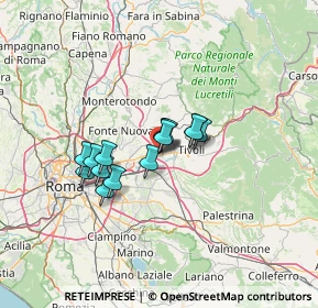 Mappa Via Paolo D'Egina, 00011 Tivoli RM, Italia (9.65143)