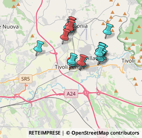 Mappa Via Paolo D'Egina, 00011 Tivoli RM, Italia (3.05556)