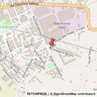 Mappa Via Guglielmo Marconi, 2, 00019 Tivoli, Roma (Lazio)