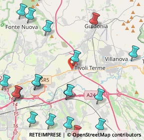 Mappa Via Nazionale Tiburtina, 00011 Fonte Nuova RM, Italia (6.2555)