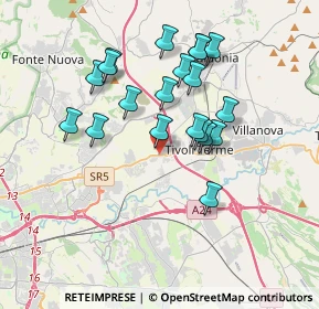 Mappa Via Nazionale Tiburtina, 00011 Fonte Nuova RM, Italia (3.4505)