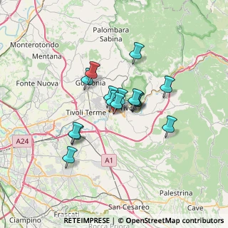 Mappa Via Val D'Aosta, 00010 Tivoli RM, Italia (5.206)