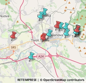 Mappa Via Giovan Battista Brunello, 00011 Tivoli RM, Italia (4.49267)