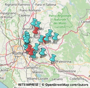 Mappa Via Giovan Battista Brunello, 00011 Tivoli RM, Italia (11.601)